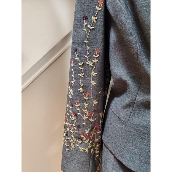 Lauren Taylors Women Gray Polyester Single Breasted Blazer & Dress 2 Pcs Suit 10 - Picture 6 of 14